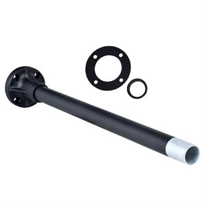 Tubo de suporte + base de fixação l=400 mm - alumínio preto - xvb