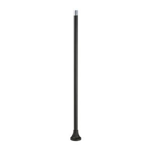 Tubo de suporte + base de fixação l=800 mm - alumínio preto - xvb
