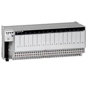 Sub-base para relé ligação ABE7 - 16 canais – fusíveis – isolador - relé 12,5 mm