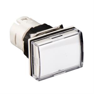 Cabeça sinalizador rectangular branco - p/ unids sin ø 16mm xb6