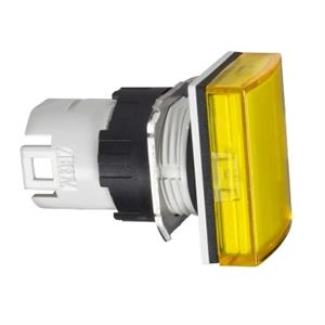 Cabeça sinalizador rectangular amarelo - p/ unids sin ø 16mm xb6