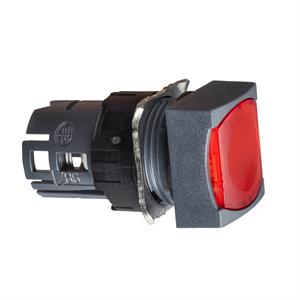 Cabeça  botão  pressão quadrado  i luminosous  - ø 16 - vermelha