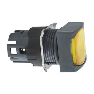 Cabeça  botão  pressão quadrado  i luminosous  - ø 16 - amarela