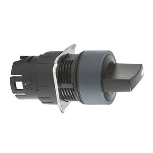 Cabeça de interruptor selector - 3 posições - ø 16 - preta