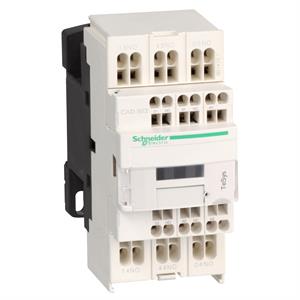Contactor auxiliar TeSys CAD503 - 5NA 24VCC baixo consumo com terminais de mola