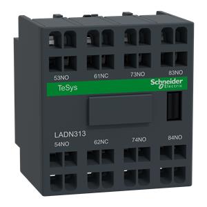 bloco contacto auxiliar Tesys D - 3NA + 1NF - terminais de mola