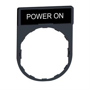 Suporte 30 x 40 mm com legendaa 8 x 27 mm - power on