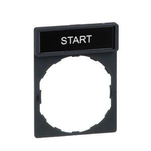 Suporte 30 x 40 mm com legendaa 8 x 27 mm - start