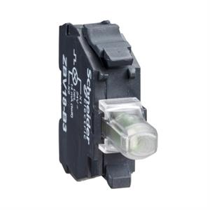 Bloco luminoso, Harmony XB4, Harmony XB5, branco intermitente, para cabeça LED universal de 22mm, terminais de aperto de parafuso, 24V