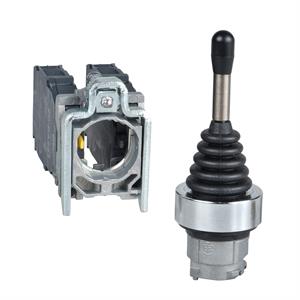 Controlador joystick 4 direcções - ø 22 - 5 posições, mola
