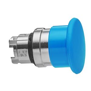 Cabeça do botão de pressão ø22 - retorno por mola - cogum. ø40mm - azul