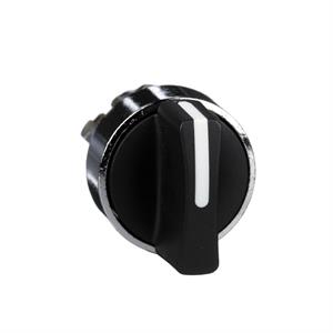 Cabeça de Interruptor selector - 2 posições - ø 22 - preta