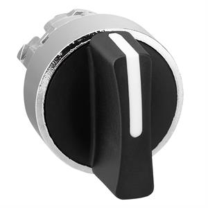 Cabeça de interruptor selector - 3 posições - ø 22 - preta