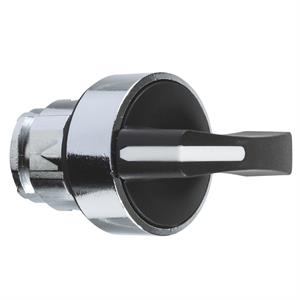 Cabeça de interruptor selector - 3 posições - ø 22 - preta