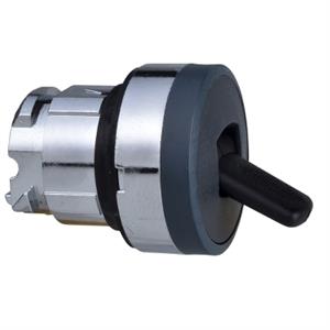 Cabeça de interruptor de báscula - 2 posições - ø 22 - preta