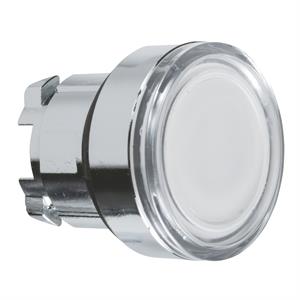 Cabeça de botão de pressão iluminada - ø 22 - branca