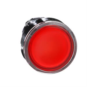 Cabeça de botão de pressão iluminada - ø 22 - vermelha