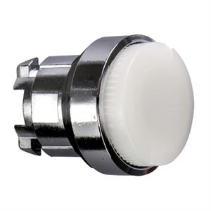 Cabeça de botão de pressão iluminada - ø 22 - branca