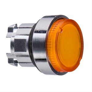 Cabeça de botão de pressão iluminada - ø 22 - amarela