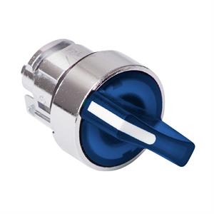 Cabeça de interruptor selector iluminada - 2 posições - ø 22 - azul