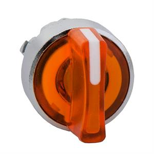 Cabeça de interruptor selector iluminada - 3 posições - ø 22 - amarela