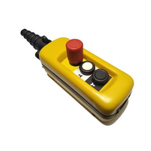 Estação de controlo pendente xac-a - 2 botões de pressão 1 paragem de emergência