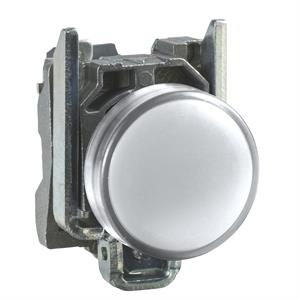 Sinalizador led - branco 110...120vca c/ aro fix met