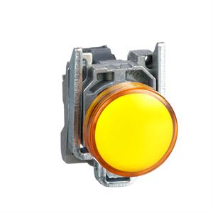Sinalizador led - amarelo 110...120vca c/ aro fix met