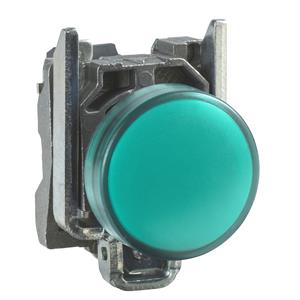 Sinalizador led - verde 230...240vca c/ aro fix met