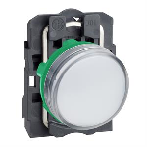 Sinalizador led - branco 110...120vca c/ aro fix plástico