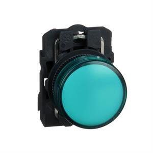 Sinalizador led - verde 110...120vca c/ aro fix plástico