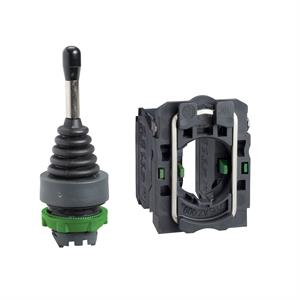 Controlador joystick ø 22 - 3 posições com retorno por mola à posição 0 - 1 na