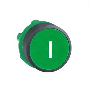 Cabeça botão cápsula verde à face para aro de fixação plástico "i"