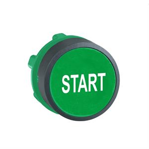 Cabeça botão cápsula verde à face para aro de fixação plástico "start"