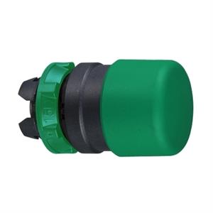 Cabeça de botão pressão ø 22 - verde - cogumelo de ø 30 mm