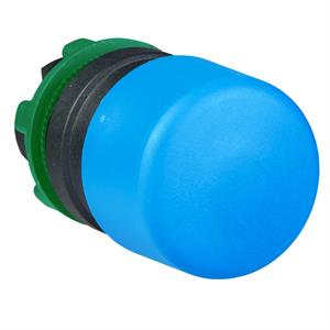 Cabeça de botão pressão ø 22 - azul - cogumelo de ø 30 mm