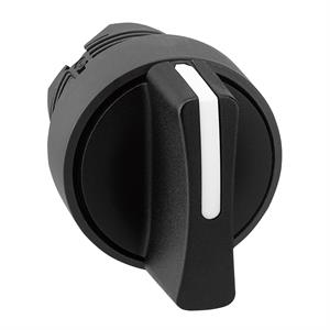 Cabeça de interruptor selector - 3 posições - ø 22 - preta