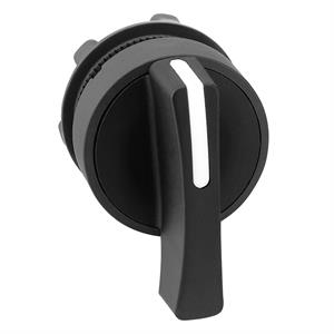 Cabeça de interruptor selector - 3 posições - ø 22 - preta