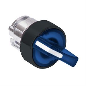Cabeça de interruptor selector iluminada - 3 posições - ø 22 - azul