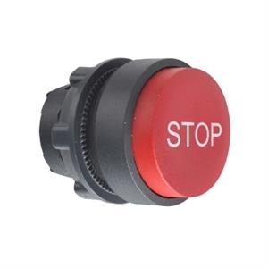 Cabeça botão de pressão ø 22 vermelha - saliente "stop"