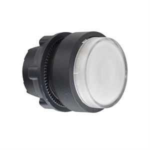 Cabeça de botão de pressão iluminada - ø 22 - branca