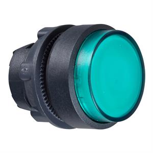 Cabeça de botão de pressão iluminada - ø 22 - verde