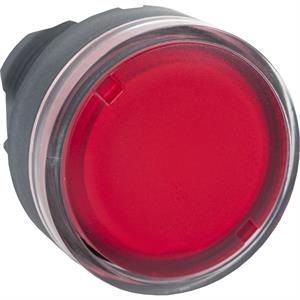 Cabeça de botão de pressão iluminada - ø 22 - vermelha