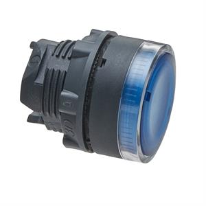 Cabeça de botão de pressão iluminada - ø 22 - azul