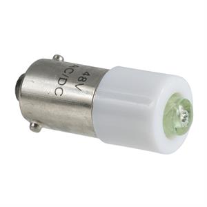 Lâmpada led branca para sinalização - ba 9s - 24 v ca cc