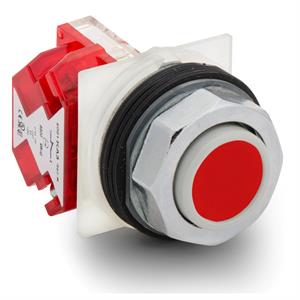 Botão de pressão vermelho ø 30 - mola - 1nc
