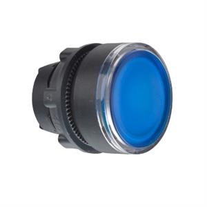 Cabeça de botão de pressão iluminada - ø 22 - azul