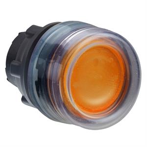 Cabeça de botão de pressão iluminada - ø 22 - amarela - com calço