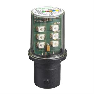 Lâmpada led intermitente vermelho para sinalização - ba 15d - 24 v