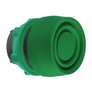 Cabeça botão de pressão ø 22 verde - à face com proteção de silicone